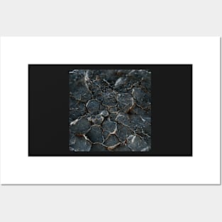 Luxurious Black Marble Stone Posters and Art